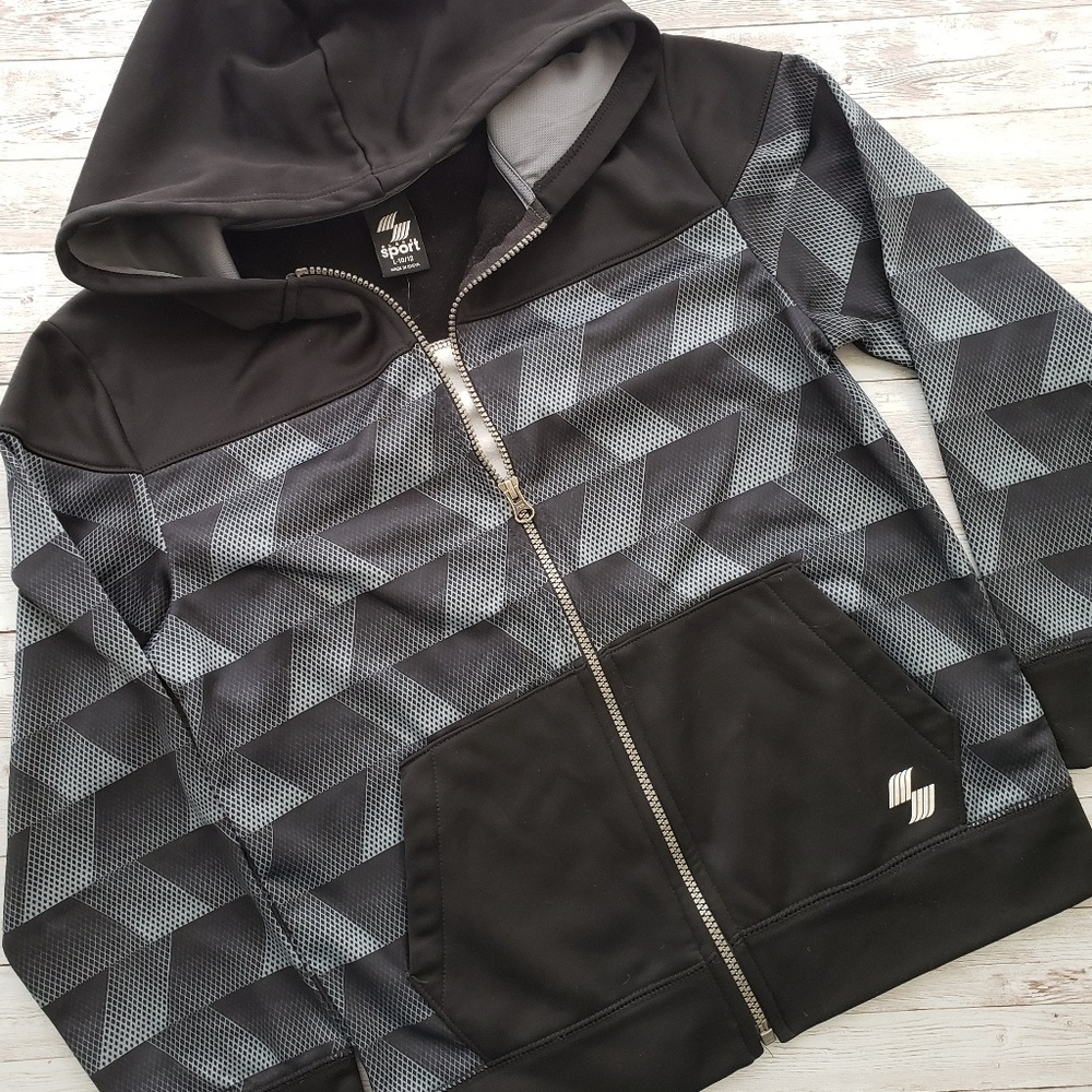 Childrens Place active zip up hoodie L(10-…